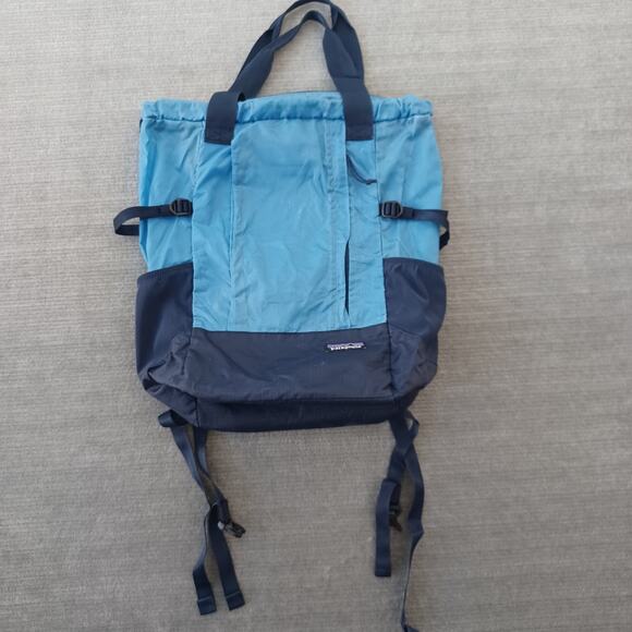 Patagonia Ultralight Travel Tote Pack Backpack-Vessel Sky Blue & Navy - Picture 7 of 7